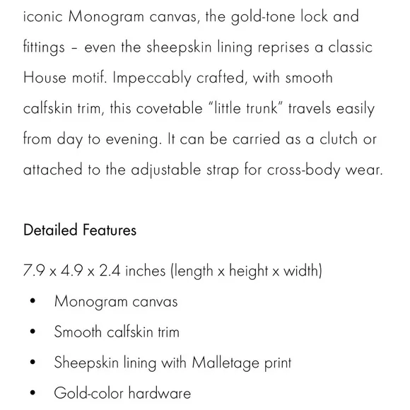 Petite Malle 2021 LV Louis Vuitton Handbag Crossbody Clutch Logo FULL SET ! - Picture 16 of 16